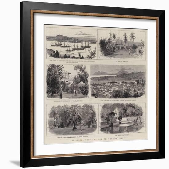 The Annual Cruise of the West Indian Fleet-null-Framed Giclee Print