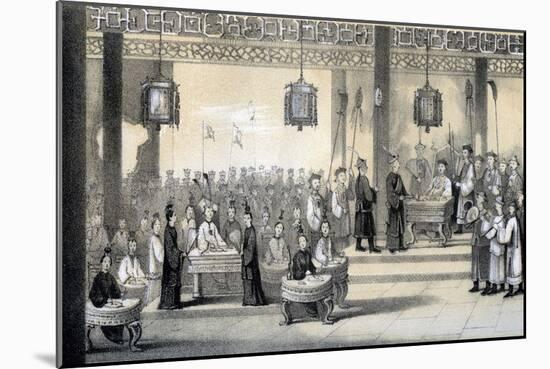 The Annual Festival Celebrating the Emperor's Birthday, Revived by Kublai-Khan, 1847-B Clayton-Mounted Giclee Print