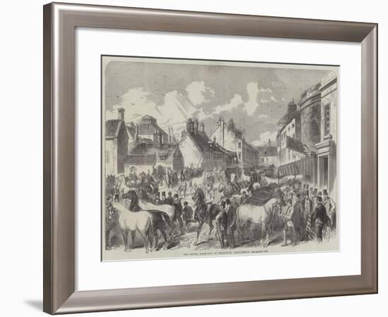 The Annual Horse Fair at Horncastle, Lincolnshire-null-Framed Giclee Print