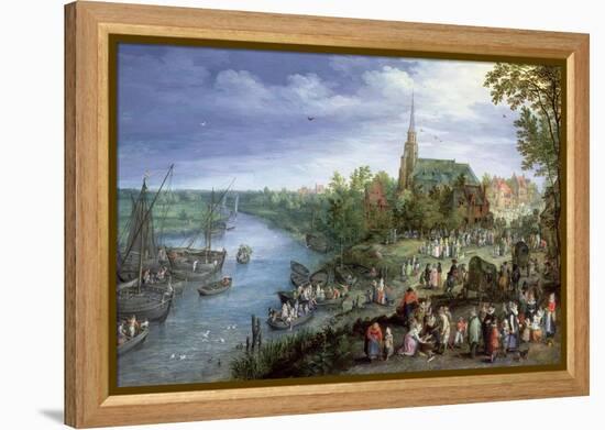 The Annual Parish Fair in Schelle, 1614-Jan Brueghel the Elder-Framed Premier Image Canvas