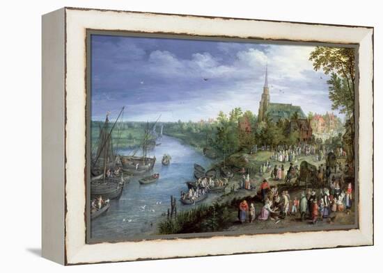 The Annual Parish Fair in Schelle, 1614-Jan Brueghel the Elder-Framed Premier Image Canvas