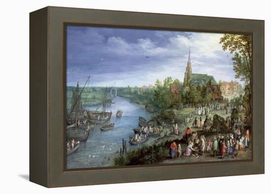 The Annual Parish Fair in Schelle, 1614-Jan Brueghel the Elder-Framed Premier Image Canvas