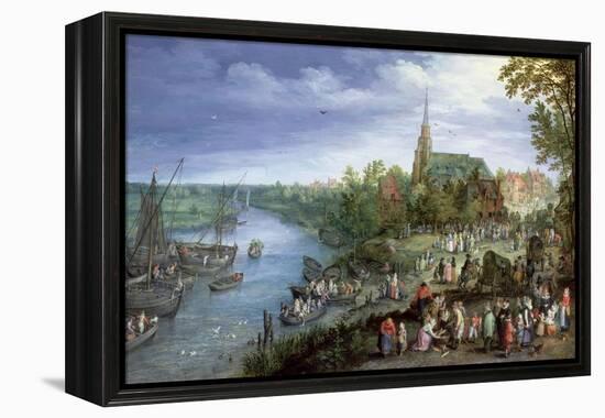 The Annual Parish Fair in Schelle, 1614-Jan Brueghel the Elder-Framed Premier Image Canvas