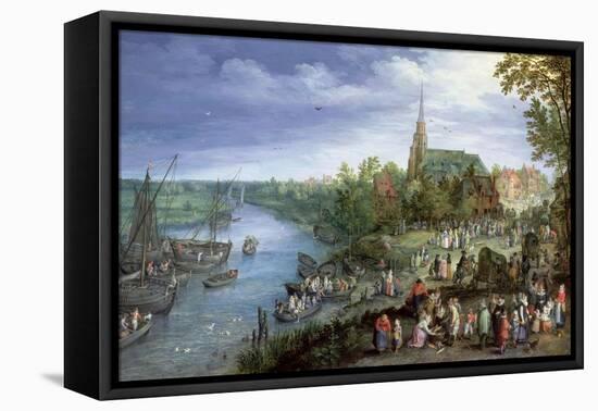 The Annual Parish Fair in Schelle, 1614-Jan Brueghel the Elder-Framed Premier Image Canvas