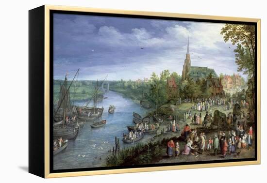 The Annual Parish Fair in Schelle, 1614-Jan Brueghel the Elder-Framed Premier Image Canvas