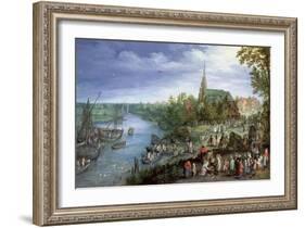 The Annual Parish Fair in Schelle, 1614-Jan Brueghel the Elder-Framed Giclee Print