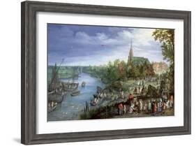 The Annual Parish Fair in Schelle, 1614-Jan Brueghel the Elder-Framed Giclee Print