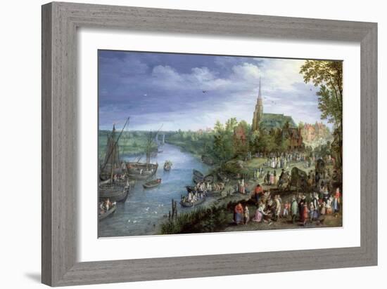 The Annual Parish Fair in Schelle, 1614-Jan Brueghel the Elder-Framed Giclee Print