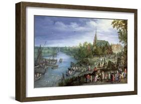 The Annual Parish Fair in Schelle, 1614-Jan Brueghel the Elder-Framed Giclee Print