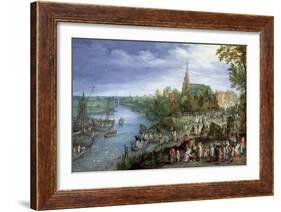 The Annual Parish Fair in Schelle, 1614-Jan Brueghel the Elder-Framed Giclee Print