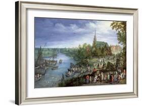 The Annual Parish Fair in Schelle, 1614-Jan Brueghel the Elder-Framed Giclee Print