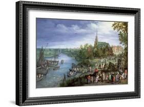 The Annual Parish Fair in Schelle, 1614-Jan Brueghel the Elder-Framed Giclee Print