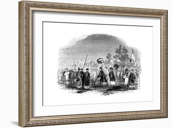 The Annual Spring Festival, 1847-Evans-Framed Giclee Print