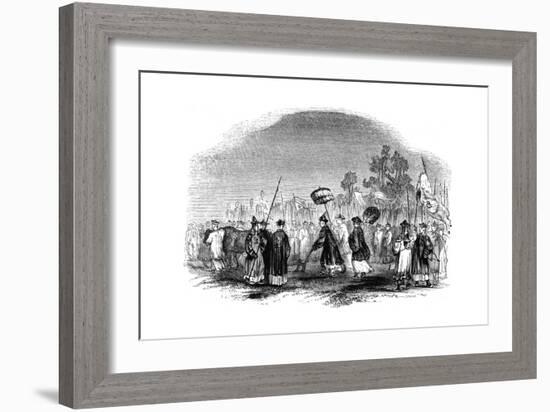 The Annual Spring Festival, 1847-Evans-Framed Giclee Print