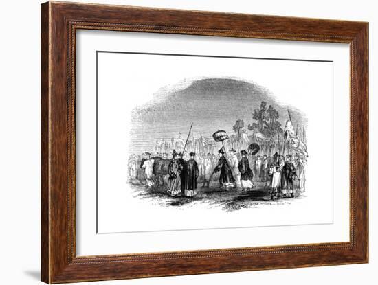 The Annual Spring Festival, 1847-Evans-Framed Giclee Print