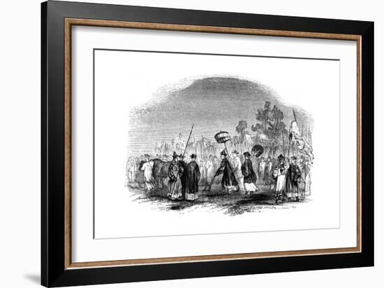 The Annual Spring Festival, 1847-Evans-Framed Giclee Print