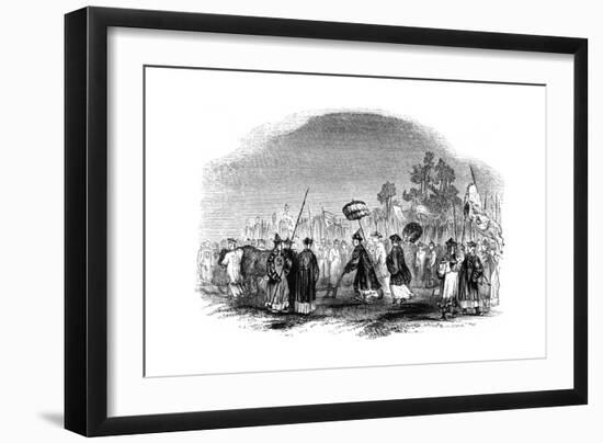 The Annual Spring Festival, 1847-Evans-Framed Giclee Print