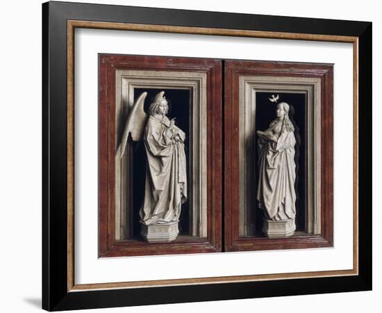 The Annuciation Diptych-Jan van Eyck-Framed Giclee Print
