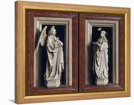 The Annuciation Diptych-Jan van Eyck-Framed Premier Image Canvas