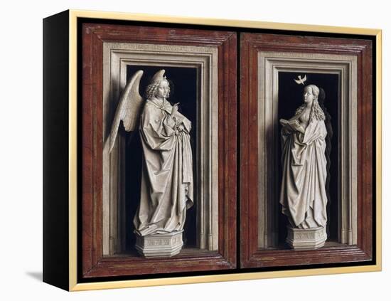 The Annuciation Diptych-Jan van Eyck-Framed Premier Image Canvas