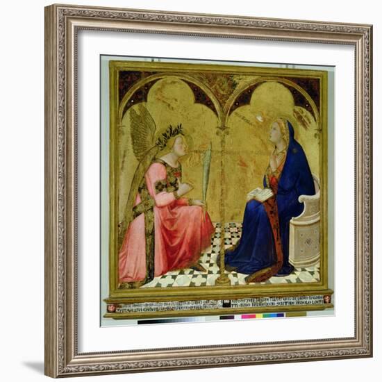 The Annunciation, 1344-Ambrogio Lorenzetti-Framed Giclee Print