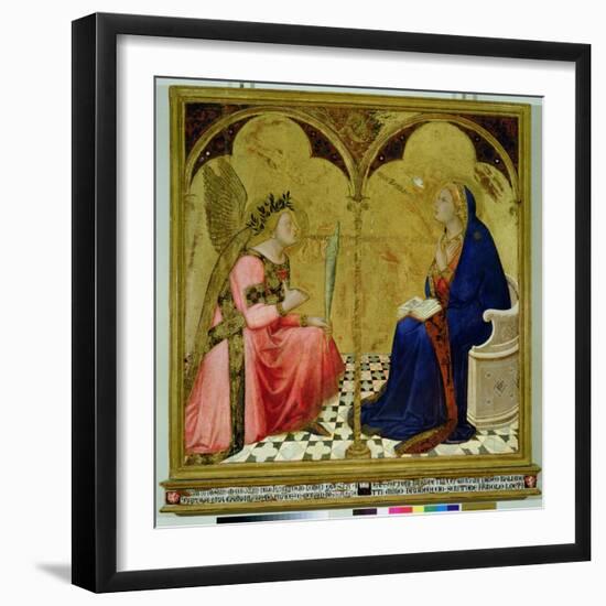 The Annunciation, 1344-Ambrogio Lorenzetti-Framed Giclee Print