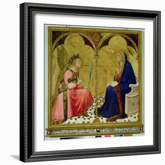 The Annunciation, 1344-Ambrogio Lorenzetti-Framed Giclee Print