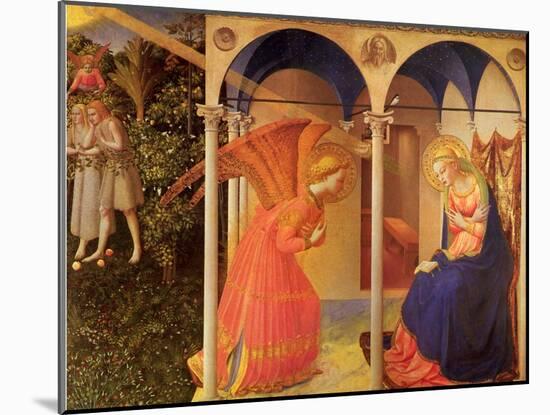 The Annunciation, 1400-Fra Angelico-Mounted Giclee Print