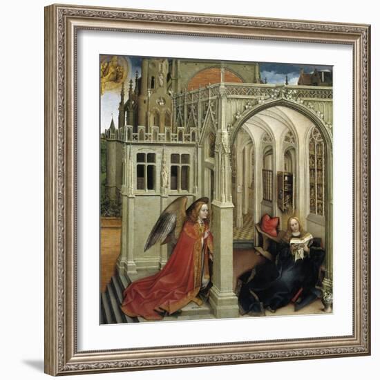 The Annunciation, 1418-1419-Robert Campin-Framed Giclee Print