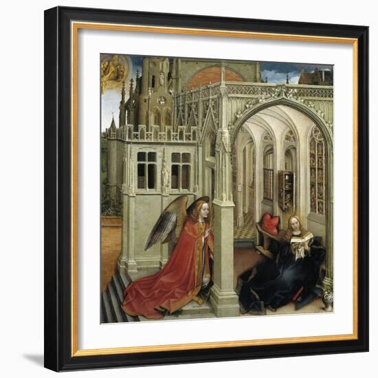 The Annunciation, 1418-1419-Robert Campin-Framed Giclee Print