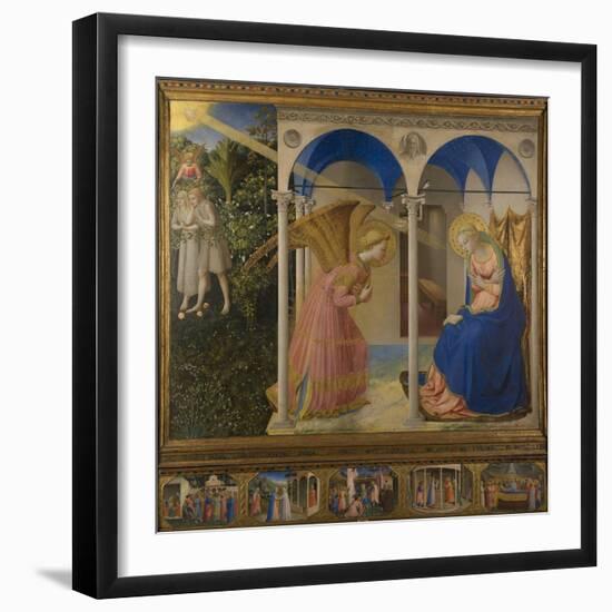 The Annunciation, 1425-8-Fra Angelico-Framed Giclee Print