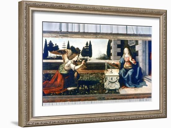 The Annunciation, 1472-1475-Leonardo da Vinci-Framed Giclee Print