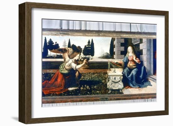 The Annunciation, 1472-1475-Leonardo da Vinci-Framed Giclee Print