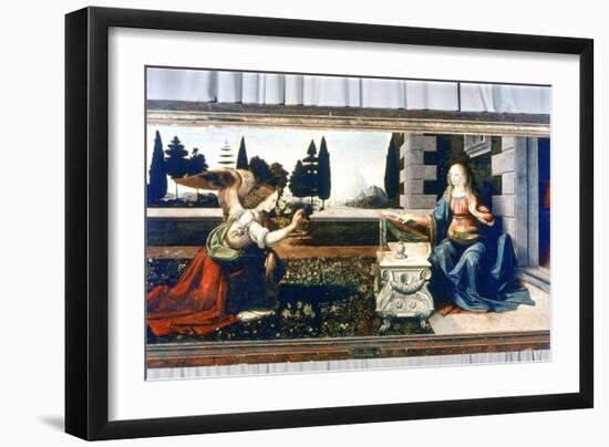 The Annunciation, 1472-1475-Leonardo da Vinci-Framed Giclee Print