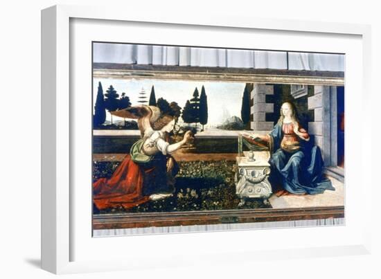 The Annunciation, 1472-1475-Leonardo da Vinci-Framed Giclee Print