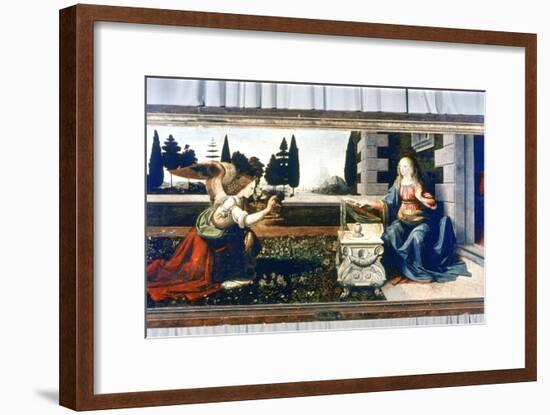 The Annunciation, 1472-1475-Leonardo da Vinci-Framed Giclee Print