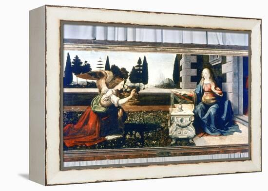 The Annunciation, 1472-1475-Leonardo da Vinci-Framed Premier Image Canvas