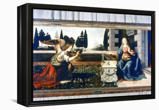 The Annunciation, 1472-1475-Leonardo da Vinci-Framed Premier Image Canvas