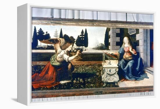 The Annunciation, 1472-1475-Leonardo da Vinci-Framed Premier Image Canvas