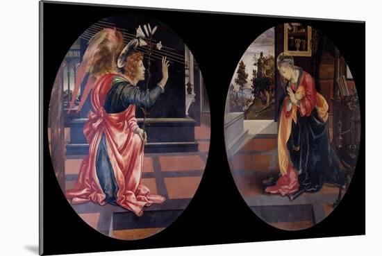 The Annunciation, 1483-1484-Filippino Lippi-Mounted Giclee Print