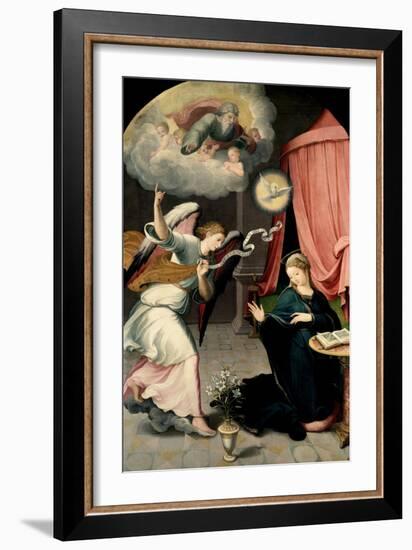 The Annunciation, 1559-Juan Correa de Vivar-Framed Giclee Print