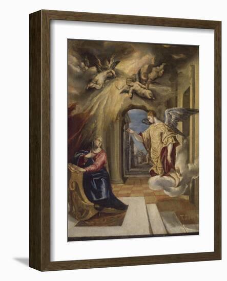 The Annunciation, 1570-1572-El Greco-Framed Giclee Print