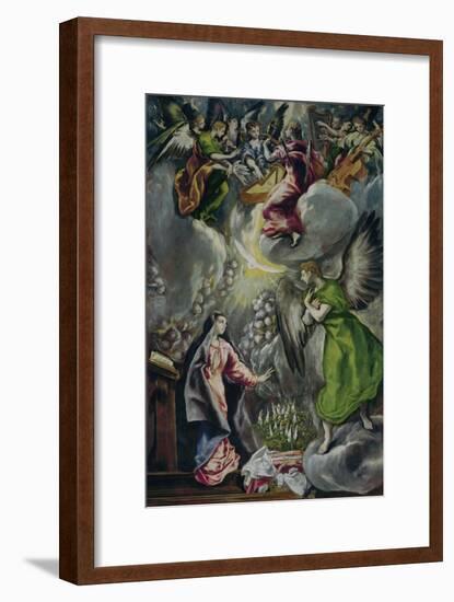 The Annunciation, 1570-1573-El Greco-Framed Giclee Print