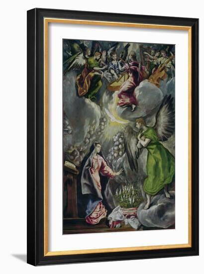 The Annunciation, 1570-1573-El Greco-Framed Giclee Print