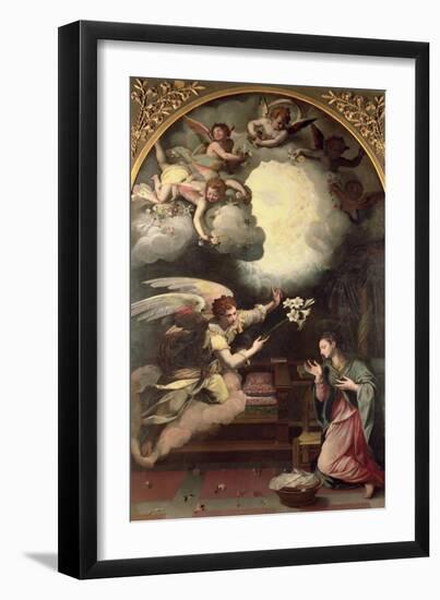 The Annunciation, 1579-Alessandro Allori-Framed Giclee Print