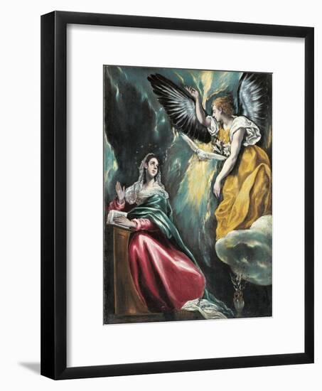 The Annunciation, 1595-1600-El Greco-Framed Giclee Print