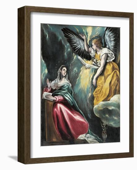 The Annunciation, 1595-1600-El Greco-Framed Giclee Print