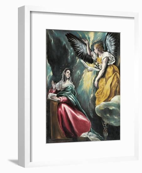 The Annunciation, 1595-1600-El Greco-Framed Giclee Print