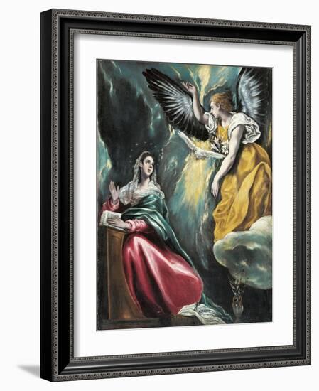 The Annunciation, 1595-1600-El Greco-Framed Giclee Print