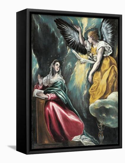 The Annunciation, 1595-1600-El Greco-Framed Premier Image Canvas